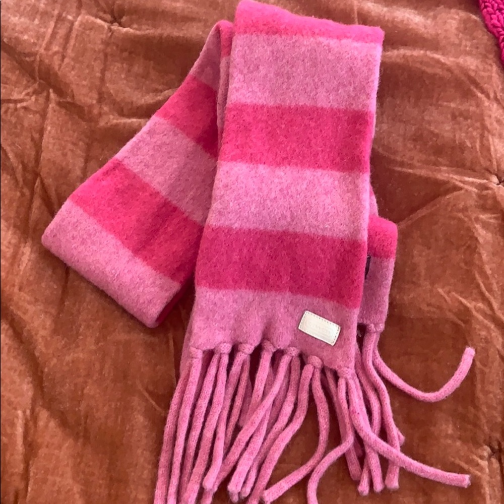 Coach kids 100% wool knit scarf